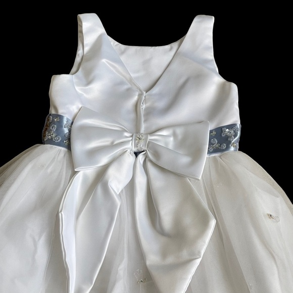 Mori Lee by Madeline Gardner Girls Flower Girl Special Occasion Dress Size 5/6 - Picture 5 of 11